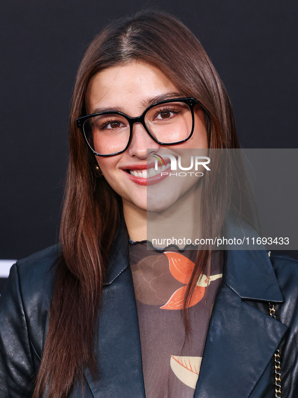 Liza Soberano arrives at the Los Angeles Premiere of Netflix's 'Emilia Perez' held at The Egyptian Theatre Hollywood on October 21, 2024 in...