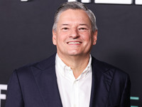 Co-CEO of Netflix Ted Sarandos arrives at the Los Angeles Premiere of Netflix's 'Emilia Perez' held at The Egyptian Theatre Hollywood on Oct...