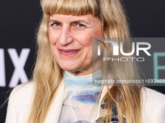 Catherine Hardwicke arrives at the Los Angeles Premiere of Netflix's 'Emilia Perez' held at The Egyptian Theatre Hollywood on October 21, 20...