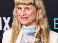 Catherine Hardwicke arrives at the Los Angeles Premiere of Netflix's 'Emilia Perez' held at The Egyptian Theatre Hollywood on October 21, 20...