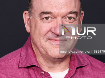 John Carroll Lynch arrives at the Los Angeles Premiere of Netflix's 'Emilia Perez' held at The Egyptian Theatre Hollywood on October 21, 202...