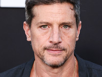 Simon Rex arrives at the Los Angeles Premiere of Netflix's 'Emilia Perez' held at The Egyptian Theatre Hollywood on October 21, 2024 in Holl...