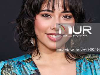 Xochitl Gomez arrives at the Los Angeles Premiere of Netflix's 'Emilia Perez' held at The Egyptian Theatre Hollywood on October 21, 2024 in...