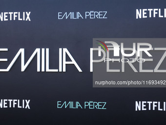 A general view of atmosphere at the Los Angeles Premiere of Netflix's 'Emilia Perez' held at The Egyptian Theatre Hollywood on October 21, 2...