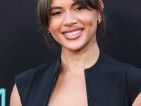 Denise Rodriguez arrives at the Los Angeles Premiere of Netflix's 'Emilia Perez' held at The Egyptian Theatre Hollywood on October 21, 2024...