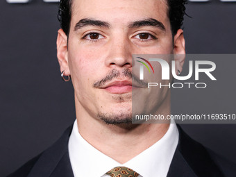 Aaron Dominguez arrives at the Los Angeles Premiere of Netflix's 'Emilia Perez' held at The Egyptian Theatre Hollywood on October 21, 2024 i...