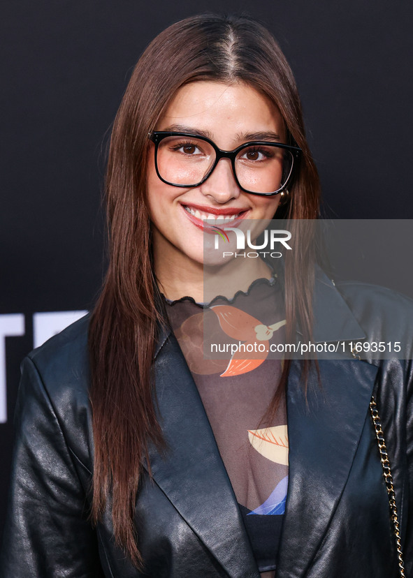 Liza Soberano arrives at the Los Angeles Premiere of Netflix's 'Emilia Perez' held at The Egyptian Theatre Hollywood on October 21, 2024 in...