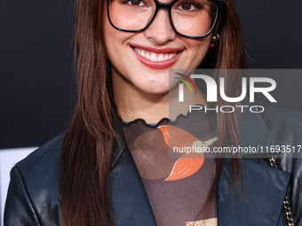 Liza Soberano arrives at the Los Angeles Premiere of Netflix's 'Emilia Perez' held at The Egyptian Theatre Hollywood on October 21, 2024 in...