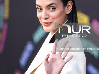 Laysla De Oliveira arrives at the Los Angeles Premiere of Netflix's 'Emilia Perez' held at The Egyptian Theatre Hollywood on October 21, 202...