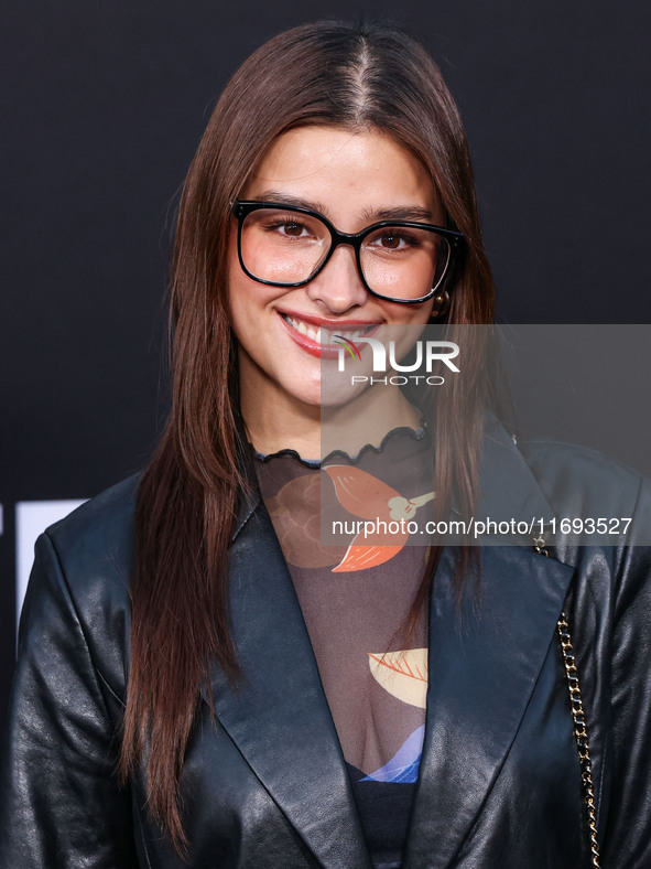 Liza Soberano arrives at the Los Angeles Premiere of Netflix's 'Emilia Perez' held at The Egyptian Theatre Hollywood on October 21, 2024 in...