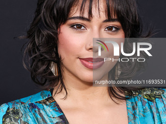 Xochitl Gomez arrives at the Los Angeles Premiere of Netflix's 'Emilia Perez' held at The Egyptian Theatre Hollywood on October 21, 2024 in...