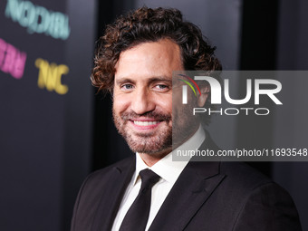 Edgar Ramirez arrives at the Los Angeles Premiere of Netflix's 'Emilia Perez' held at The Egyptian Theatre Hollywood on October 21, 2024 in...