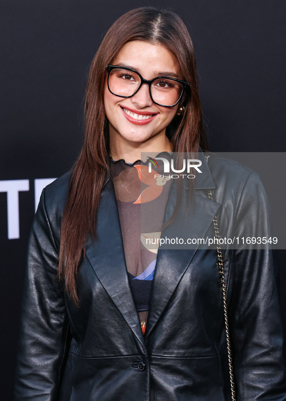 Liza Soberano arrives at the Los Angeles Premiere of Netflix's 'Emilia Perez' held at The Egyptian Theatre Hollywood on October 21, 2024 in...