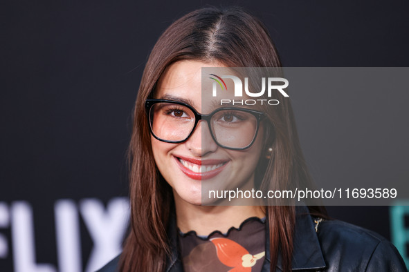 Liza Soberano arrives at the Los Angeles Premiere of Netflix's 'Emilia Perez' held at The Egyptian Theatre Hollywood on October 21, 2024 in...