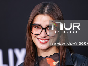 Liza Soberano arrives at the Los Angeles Premiere of Netflix's 'Emilia Perez' held at The Egyptian Theatre Hollywood on October 21, 2024 in...