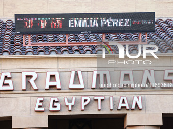 A general view of atmosphere at the Los Angeles Premiere of Netflix's 'Emilia Perez' held at The Egyptian Theatre Hollywood on October 21, 2...