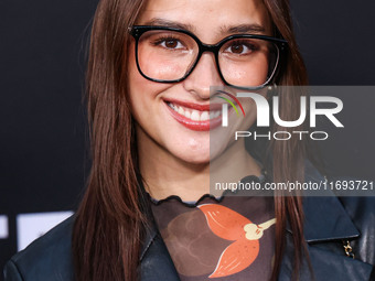 Liza Soberano arrives at the Los Angeles Premiere of Netflix's 'Emilia Perez' held at The Egyptian Theatre Hollywood on October 21, 2024 in...