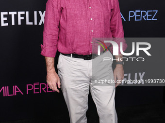 John Carroll Lynch arrives at the Los Angeles Premiere of Netflix's 'Emilia Perez' held at The Egyptian Theatre Hollywood on October 21, 202...