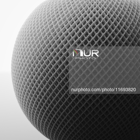 Apple HomePod mini is in a studio in San Ferdinando di Puglia, Italy, on February 3, 2024. 