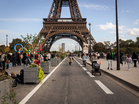 In Paris, France, on October 21, 2024, Paris City Hall definitively closes the Iena Bridge to car traffic. This emblematic bridge linking th...