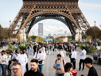 In Paris, France, on October 21, 2024, Paris City Hall definitively closes the Iena Bridge to car traffic. This emblematic bridge linking th...