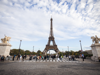 In Paris, France, on October 21, 2024, Paris City Hall definitively closes the Iena Bridge to car traffic. This emblematic bridge linking th...