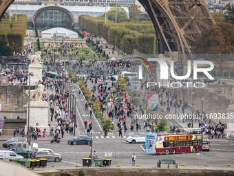 In Paris, France, on October 21, 2024, Paris City Hall definitively closes the Iena Bridge to car traffic. This emblematic bridge linking th...