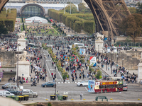 In Paris, France, on October 21, 2024, Paris City Hall definitively closes the Iena Bridge to car traffic. This emblematic bridge linking th...