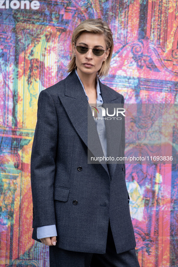 Sveva Alviti attends the ''Nudes'' photocall during the 19th Rome Film Festival at Auditorium Parco Della Musica in Rome, Italy, on October...