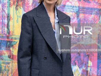 Sveva Alviti attends the ''Nudes'' photocall during the 19th Rome Film Festival at Auditorium Parco Della Musica in Rome, Italy, on October...