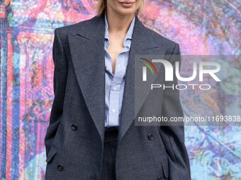 Sveva Alviti attends the ''Nudes'' photocall during the 19th Rome Film Festival at Auditorium Parco Della Musica in Rome, Italy, on October...