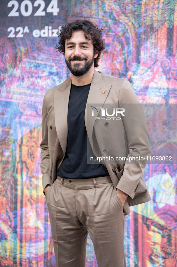 Michele Rosiello attends the ''Nudes'' photocall during the 19th Rome Film Festival at Auditorium Parco Della Musica in Rome, Italy, on Octo...