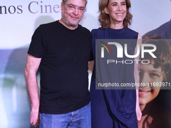 Fernanda Torres and her husband Andrucha Waddington attend the premiere of the film 'I'm Still Here' at Cine Odeon in Rio de Janeiro, Brazil...