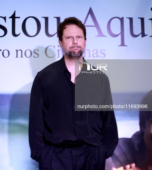 Actor Selton Mello attends the premiere of 'I'm Still Here' on October 21, 2024, at Cine Odeon in Rio de Janeiro, Brazil. Big names from the...