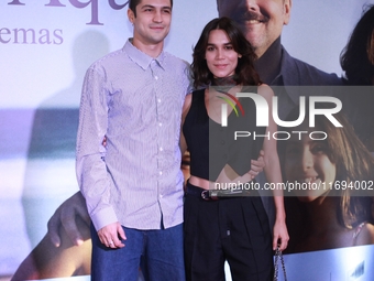 Gabriel Leone and Carla Salle attend the premiere of 'I'm Still Here' on October 21, 2024, at Cine Odeon, in Rio de Janeiro, Brazil. The eve...