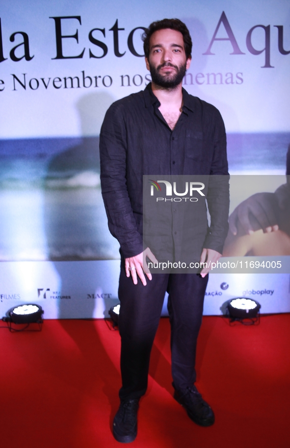 Actor Humberto Carrao attends the premiere of 'I'm Still Here' on October 21, 2024, at Cine Odeon in Rio de Janeiro, Brazil. Big names from...