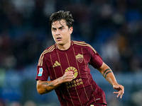 Paulo Dybala of AS Roma during the Serie A Enilive match between AS Roma and FC Internazionale at Stadio Olimpico on October 20, 2024 in Rom...