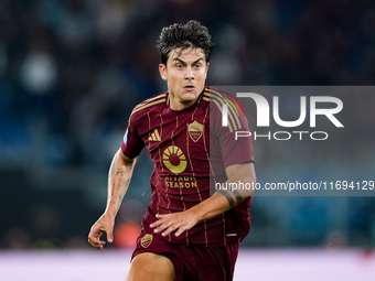 Paulo Dybala of AS Roma during the Serie A Enilive match between AS Roma and FC Internazionale at Stadio Olimpico on October 20, 2024 in Rom...