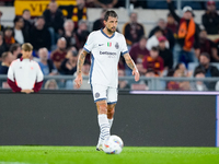 Francesco Acerbi of FC Internazionale during the Serie A Enilive match between AS Roma and FC Internazionale at Stadio Olimpico on October 2...