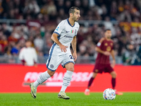 Henrikh Mkhitaryan of FC Internazionale during the Serie A Enilive match between AS Roma and FC Internazionale at Stadio Olimpico on October...