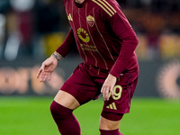 Nicola Zalewski of AS Roma during the Serie A Enilive match between AS Roma and FC Internazionale at Stadio Olimpico on October 20, 2024 in...