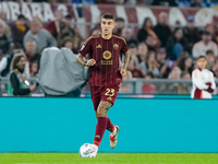 Gianluca Mancini of AS Roma during the Serie A Enilive match between AS Roma and FC Internazionale at Stadio Olimpico on October 20, 2024 in...