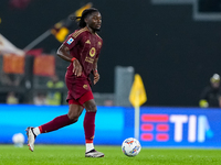 Manu Kone' of AS Roma during the Serie A Enilive match between AS Roma and FC Internazionale at Stadio Olimpico on October 20, 2024 in Rome,...