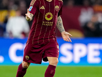 Angelino of AS Roma during the Serie A Enilive match between AS Roma and FC Internazionale at Stadio Olimpico on October 20, 2024 in Rome, I...