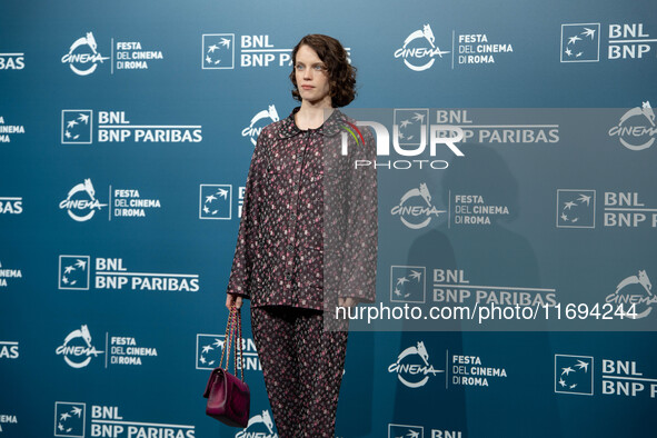 Carlotta Gamba attends the ''L'Albero'' photocall during the 19th Rome Film Festival at Auditorium Parco Della Musica in Rome, Italy, on Oct...