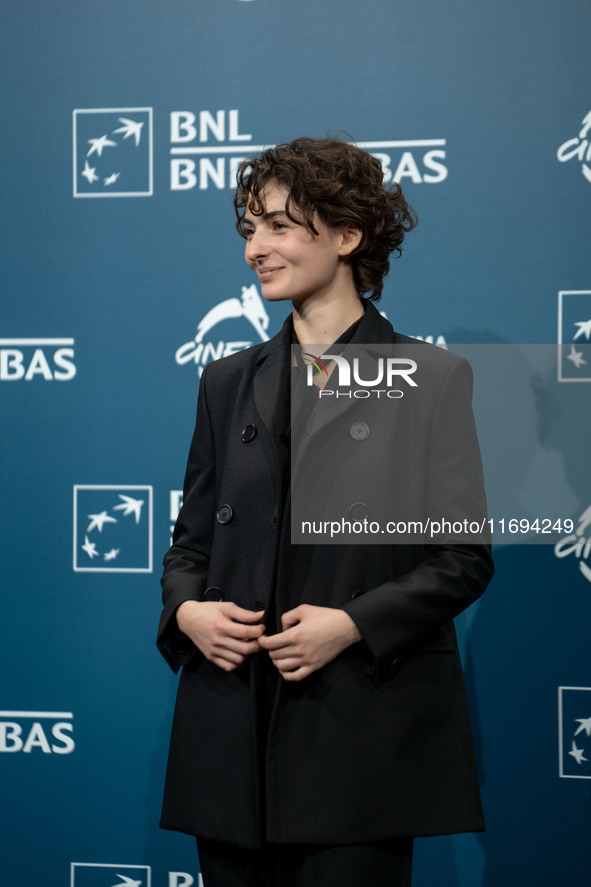 Tecla Insolia attends the ''L'Albero'' photocall during the 19th Rome Film Festival at Auditorium Parco Della Musica in Rome, Italy, on Octo...