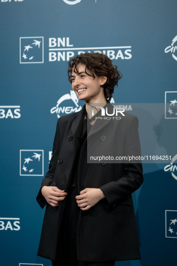 Tecla Insolia attends the ''L'Albero'' photocall during the 19th Rome Film Festival at Auditorium Parco Della Musica in Rome, Italy, on Octo...