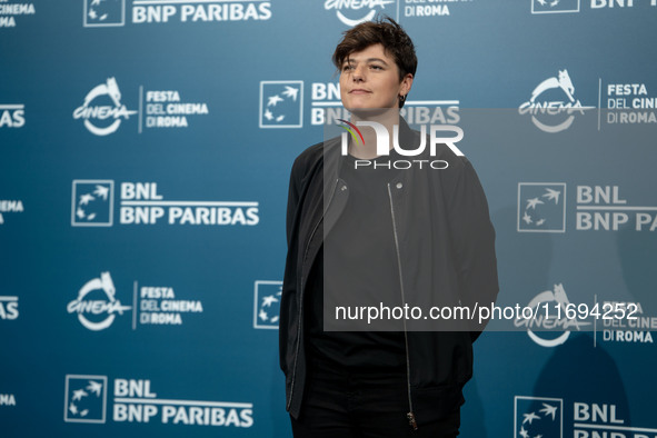 Sara Petraglia attends the ''L'Albero'' photocall during the 19th Rome Film Festival at Auditorium Parco Della Musica in Rome, Italy, on Oct...