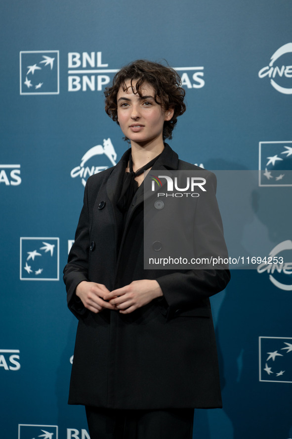 Tecla Insolia attends the ''L'Albero'' photocall during the 19th Rome Film Festival at Auditorium Parco Della Musica in Rome, Italy, on Octo...