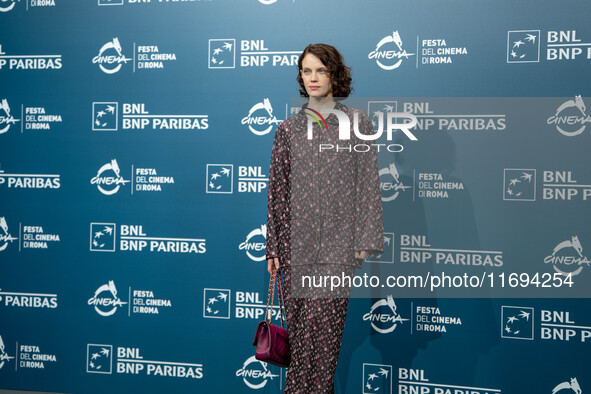 Carlotta Gamba attends the ''L'Albero'' photocall during the 19th Rome Film Festival at Auditorium Parco Della Musica in Rome, Italy, on Oct...